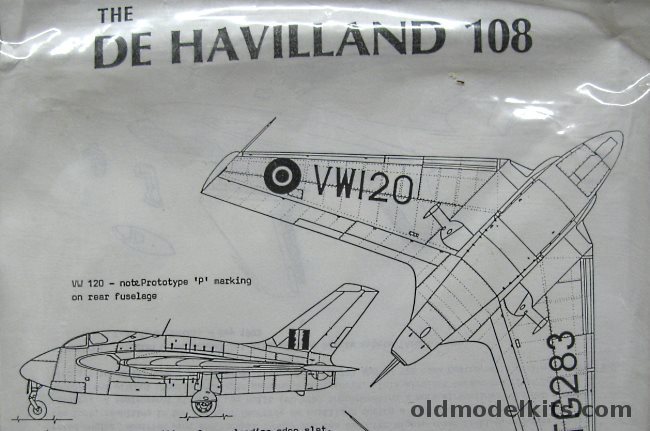 Maintrack 1/72 De Havilland DH-108 - VW120 or TG/283 - Bagged, PX-026 plastic model kit